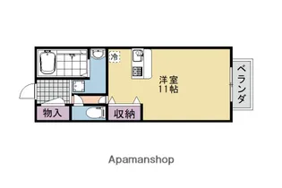 アムール西桂【A-101号室】の間取り