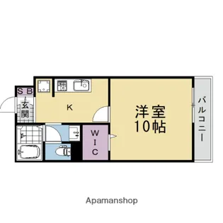シュペリール【A203号室】の間取り
