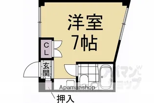 フレグランス桂【102号室】の間取り