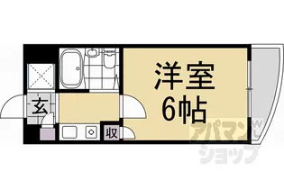 サンクスパレ南巽【3階】の間取り