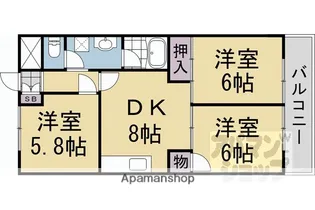 昭和ハイツ【303号室】の間取り