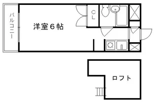 第46長栄MKフレグランス桂【205号室】の間取り