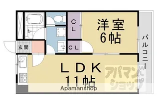 ベルジュール小嶋【3階】の間取り