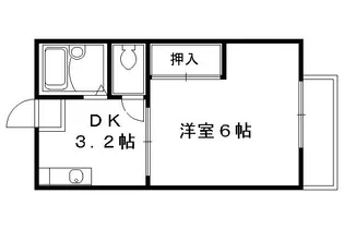 ビラージュ満月【101号室】の間取り