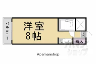 ドミール桂【203号室】の間取り