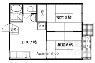 ファミール嵯峨野【103号室】の間取り