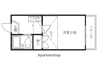 ドリーム嵯峨野【202号室】の間取り