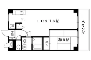 レジデンス桂川【205号室】の間取り