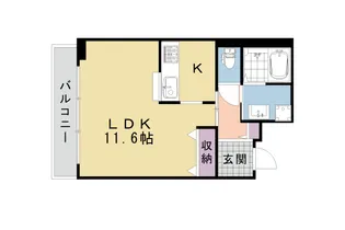 ミュー花水木 弐番館【3階】の間取り