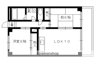 メゾンドール奥文【402号室】の間取り