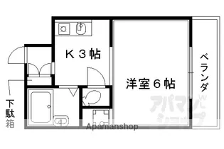 サン嵐山【203号室】の間取り