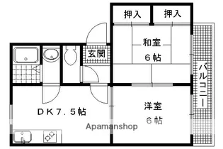 パラドール桂【4階】の間取り