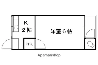 山口ハイツ【202号室】の間取り