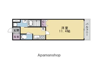 レシベ保原Ⅰ【103号室】の間取り