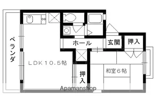 セジュールエル【B101号室】の間取り