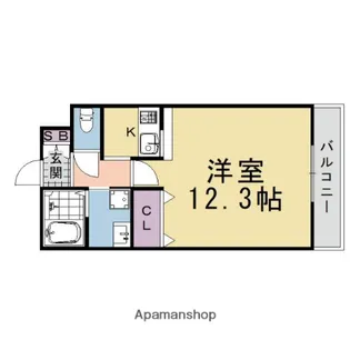 ラフィーネ桂II【201号室】の間取り