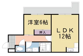長岡中央第一ビル【303号室】の間取り