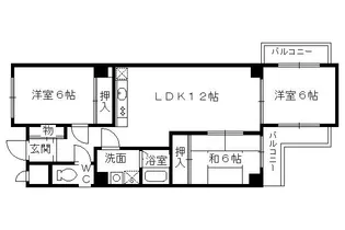 ヴェルデ洛西【302号室】の間取り