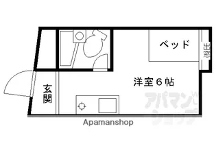 シャピタン六角【405号室】の間取り
