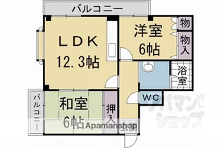 ソレーユYAMADA【2階】の間取り