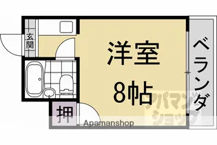 コテージ大枝【3-B号室】の間取り