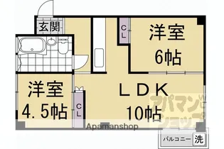 シーズン嵐山【606号室】の間取り