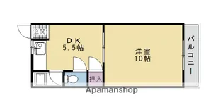 原荘苑【2F-11号室】の間取り
