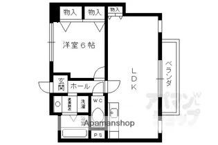 レジデンス四条【5階】の間取り