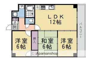 エクセレンス上桂【105号室】の間取り