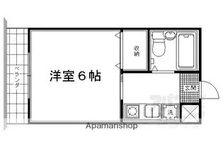 クレセント太秦【106号室】の間取り