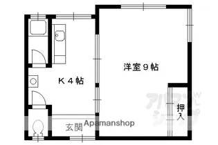 みのり荘【2F北号室】の間取り