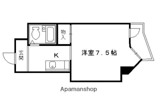 ユニハイツ【303号室】の間取り