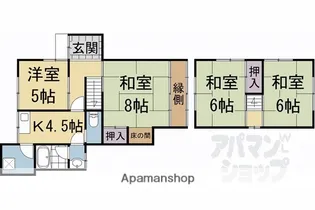 京都府京都市西京区桂池尻町【タウンハウス】の間取り