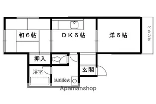 未麗 嵐山【202号室】の間取り
