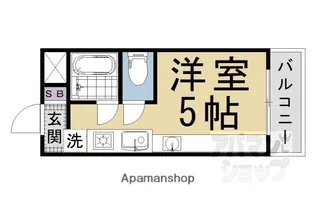御室ガーデンハイツ【107号室】の間取り