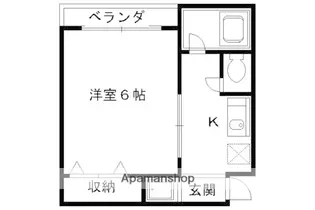 プリジェール太子道【105号室】の間取り