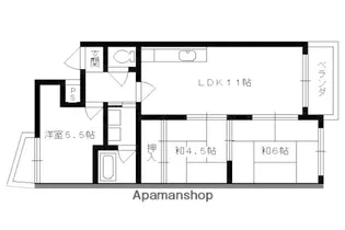 ローファス小島【108号室】の間取り