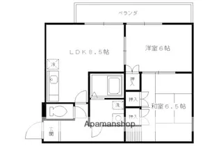 メゾンボヌール【2階】の間取り