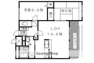 エルパティオ桂南【302号室】の間取り