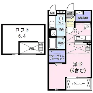 ジラソーレ長岡京【2階】の間取り
