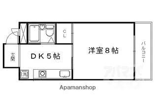 シェモアクレール【402号室】の間取り