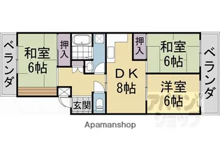 カルムハイツ平井【305号室】の間取り