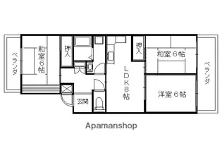 カルムハイツ平井【302号室】の間取り