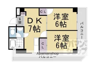 中野ビル【606号室】の間取り