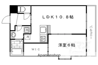 京都府京都市右京区鳴滝音戸山町【マンション】の間取り