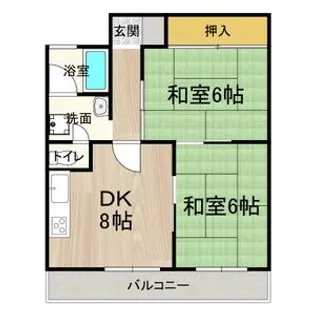 ロイヤルコーポ【6階】の間取り