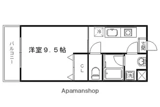 シャイン帷子ノ辻【3階】の間取り