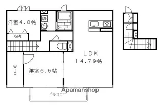 グリーンコート【201号室】の間取り
