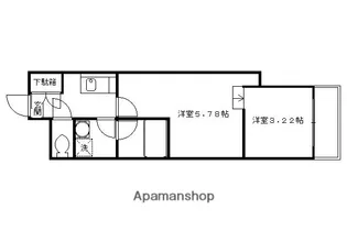 ロンドヴェール伏見桃山【102号室】の間取り