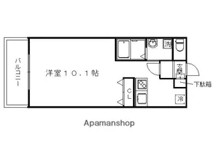 アクアプレイス京都西院【305号室】の間取り